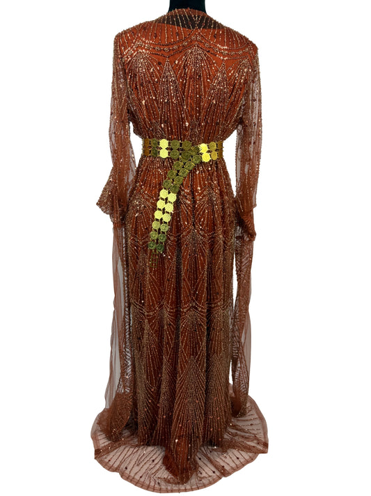 Jilenpiroz Arin one-size jurk met verstelbaar koord – achterkant