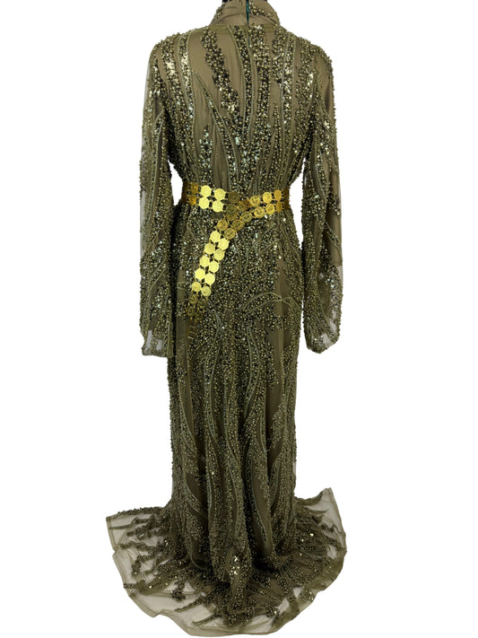 Jilenpiroz Kahki – achterkant met verstelbaar koord en aansluitende pasvorm