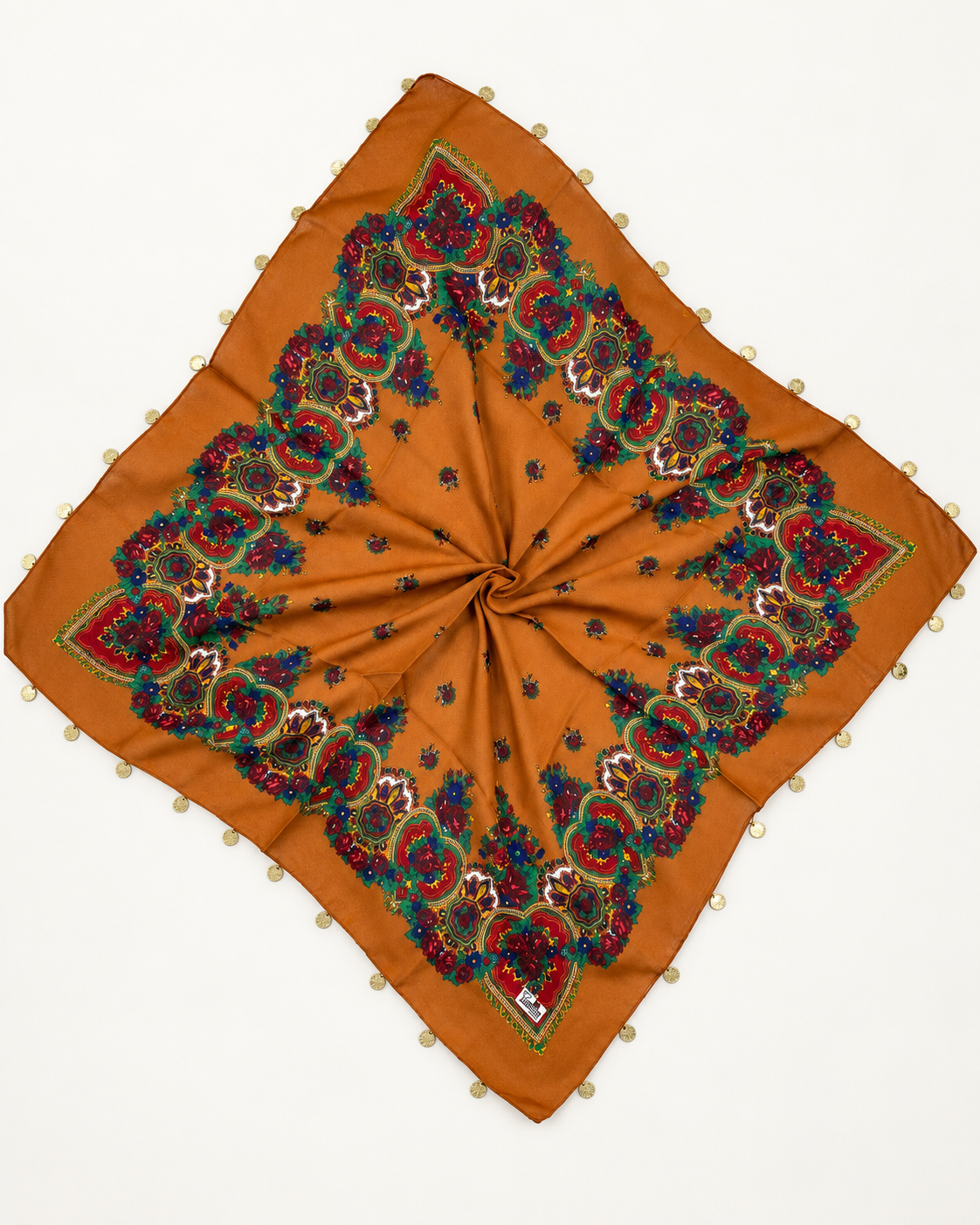 Koerdische Sjaal Mardin Cognacbruin
